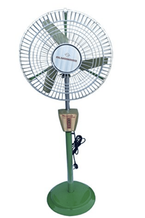 Almonard 100W & High Air Throw Height Adjustable Pedestal Fan (18-inch, Green)